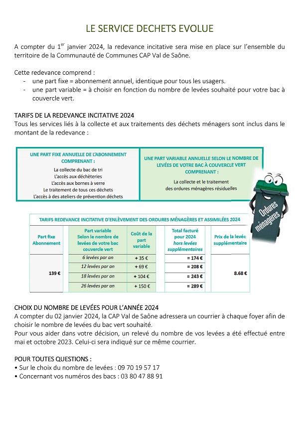 le service déchets évolue